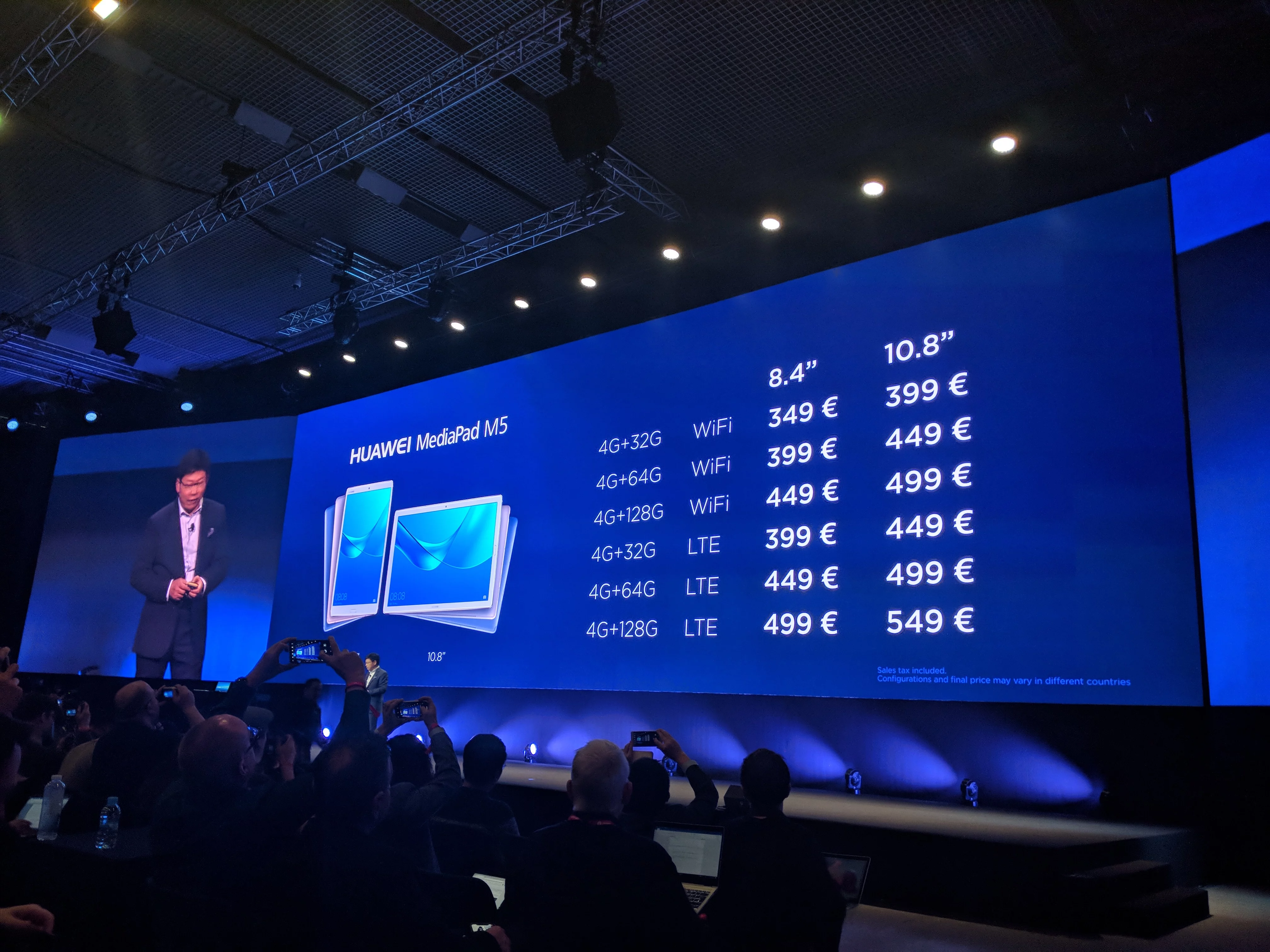 Huawei introduces MediaPad M5, the first tablet with a curved glass screen