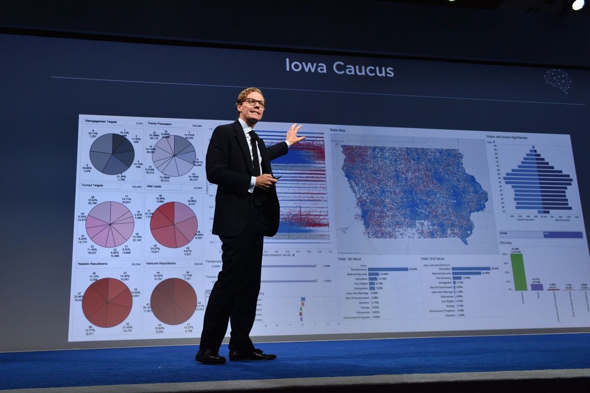 Facebook has suspended Cambridge Analytica, a Trump-linked data firm