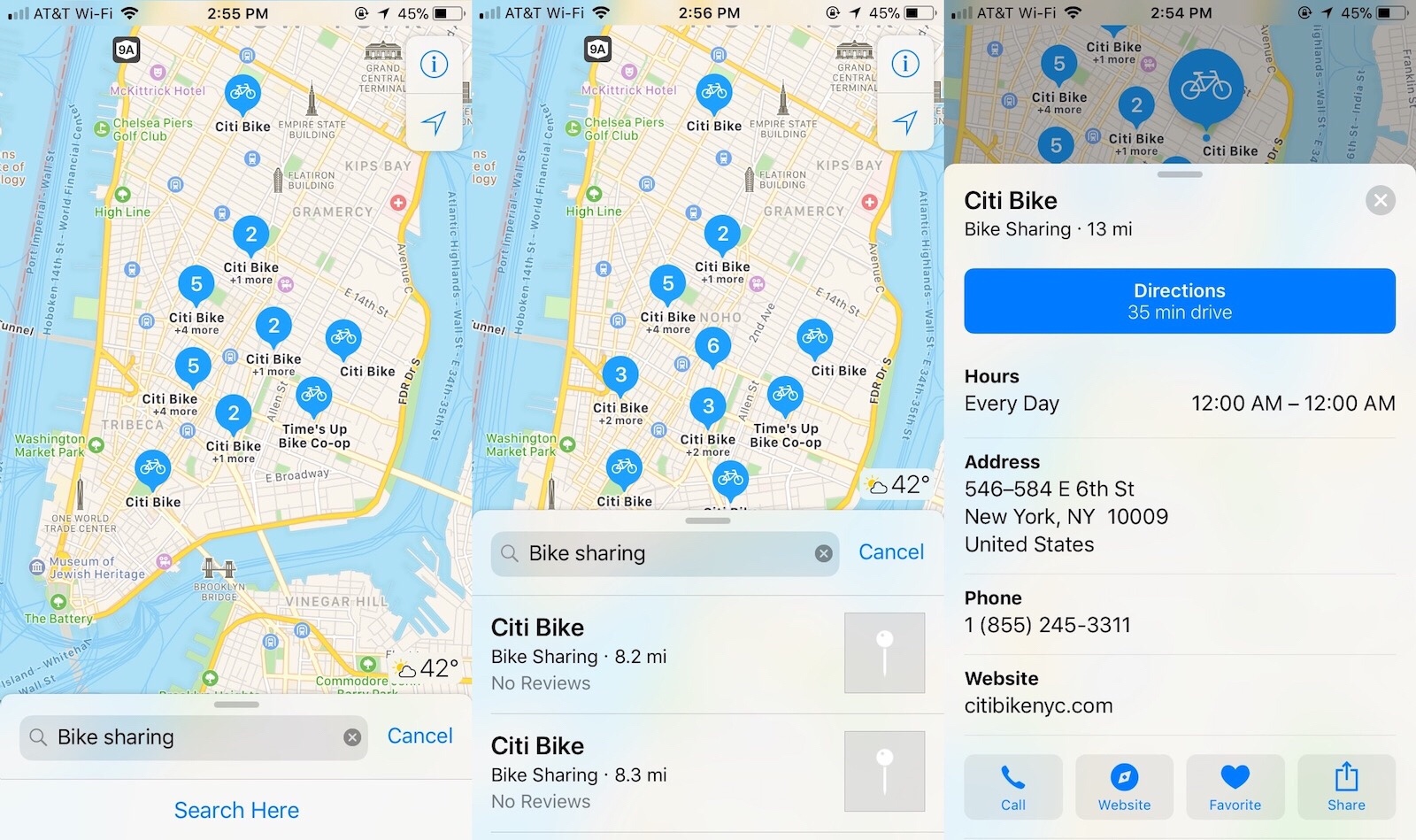 You can now find bike-sharing locations in 179 cities on Apple Maps
