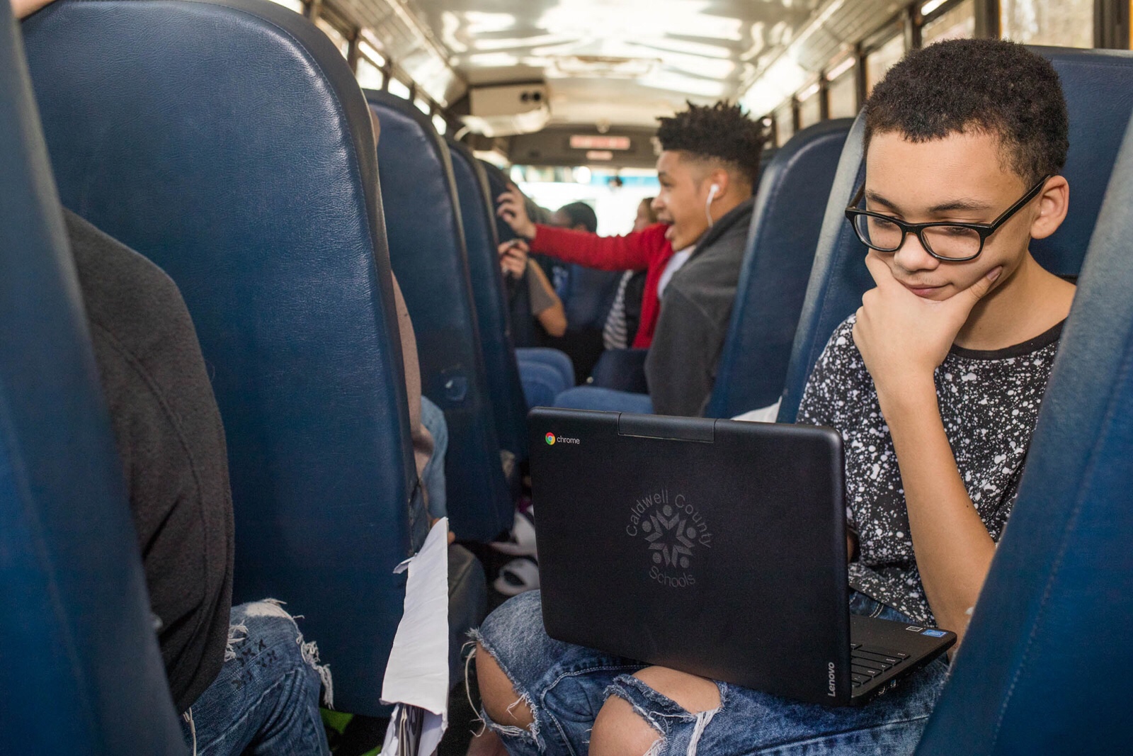 Google has equipped rural school buses with WiFi and Chromebooks