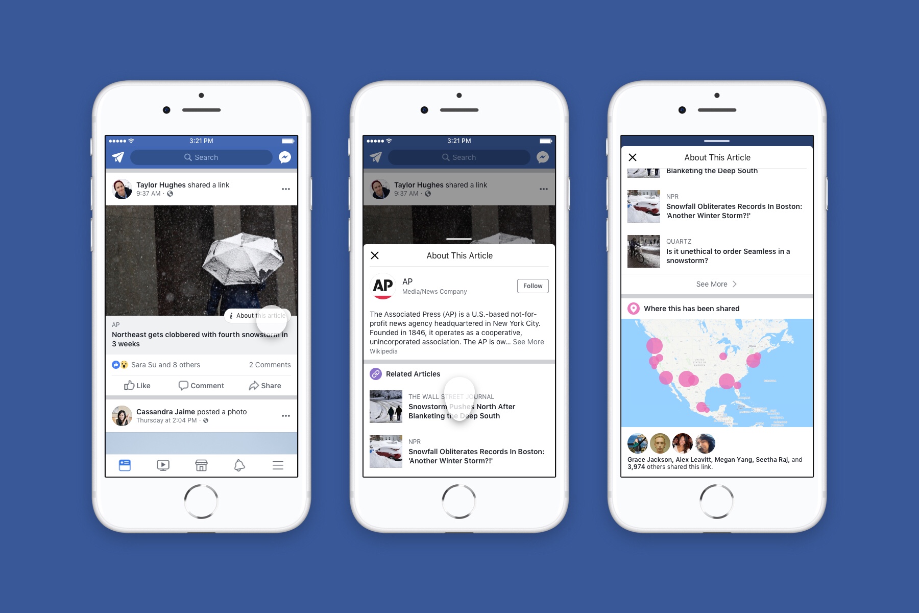 Facebook has rolled out news verification tools for everyone in the US