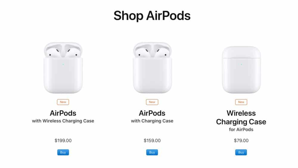 apple officially reveals second gen airpods h1 chip wireless charge case hands free hey siri 2