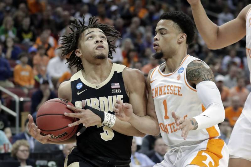 no. 3 purdue get victory vs. tennessee in ot advance to elite 8
