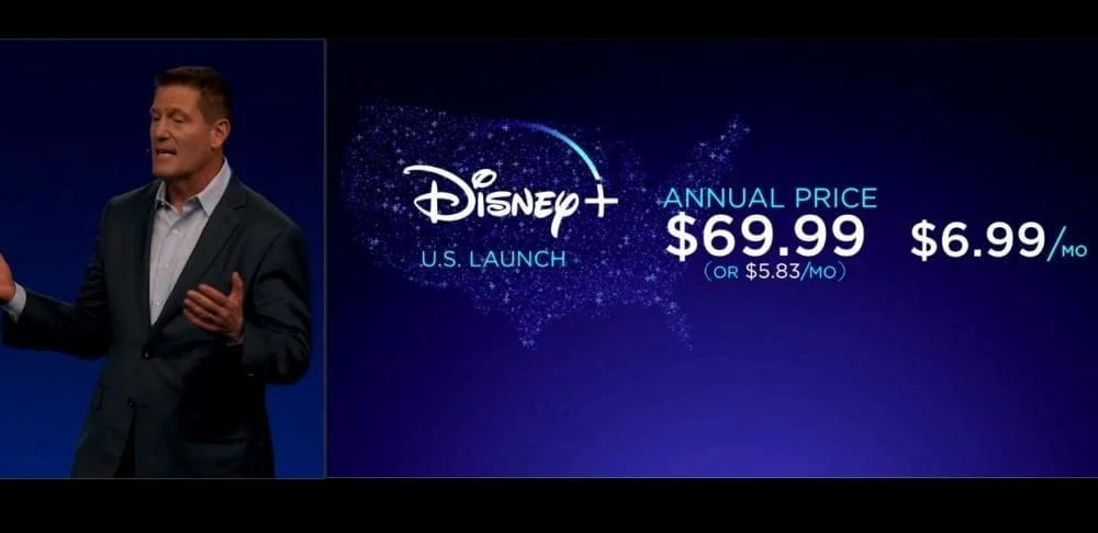 Disney+ will cost $6.99 per month or $69.99 annually