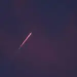 Rocket climbing through a dusk sky, a visual for the SpaceX lockup expiry