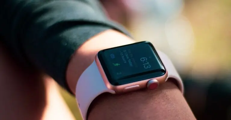 WhatsApp on Apple Watch shown on a wrist