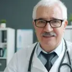 Senior doctor in an office, illustrating Medicare open enrollment 2027