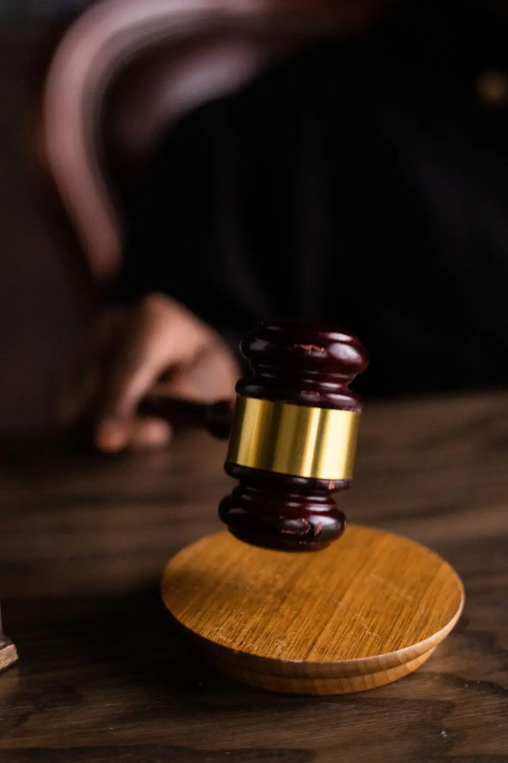 A judge's gavel on a wooden block, illustrating the case as Texas sues OpenAI