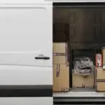 Delivery van filled with boxes ahead of UPS earnings
