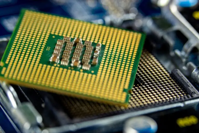 Computer processor close up ahead of Intel earnings