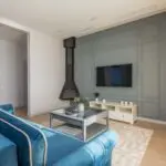Living room, illustrating Airbnb checkout chores for guests