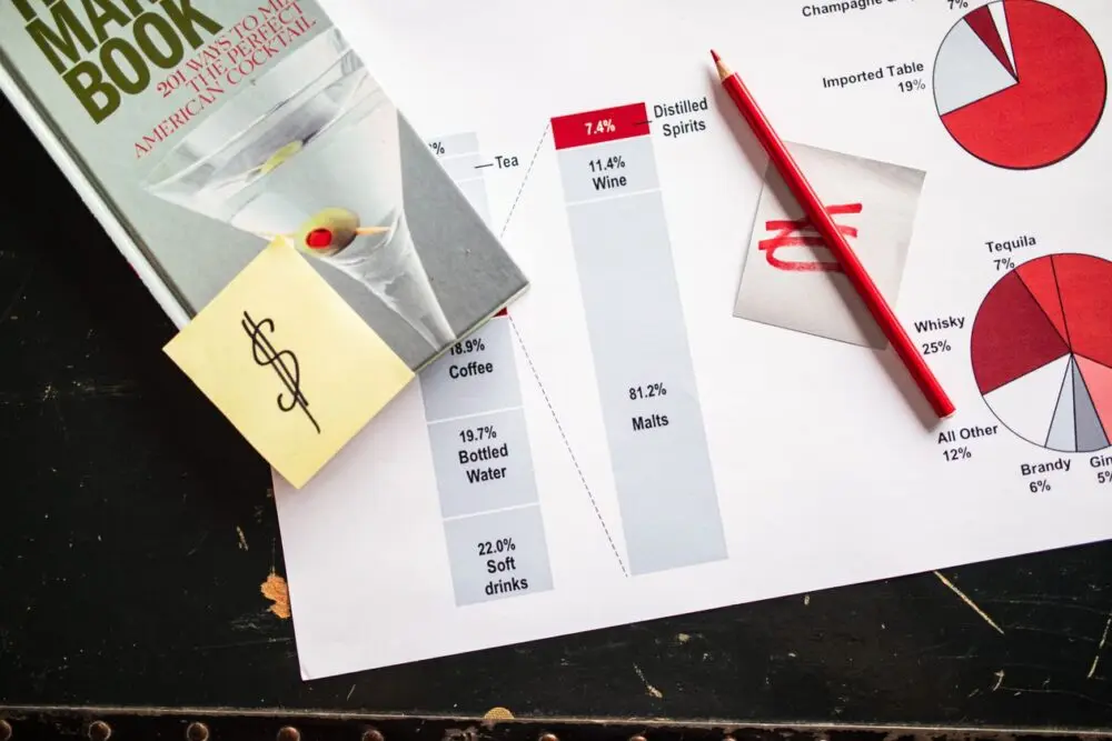 Financial documents and a notepad spread on a table for comparing savings and bond options