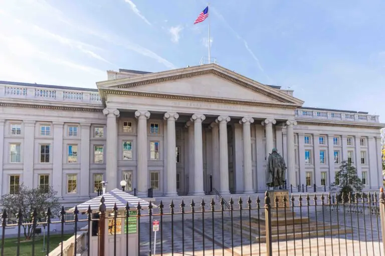 Treasury Department Building via Shutterstock.com
